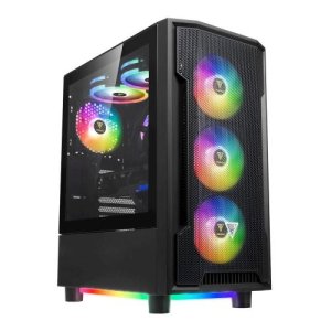 GAMDIAS CASE MID TOWER ATHENA M6 LITE 4FAN ARGB 120mm TG