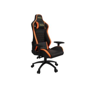 GAMDIAS SEDIA GAMING ZELUS M2 L BO NERA/ARANCIO VINYLPELLE MULTI-REGOLAZIONI