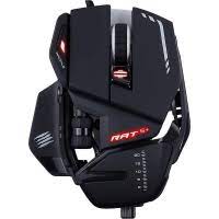 MAD CATZ GAMING MOUSE R.A.T. 4+ BLACK OTTICO