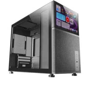 MARSGAMING CASE MINI-TOWER MC-LCDW WHITE 8'' IPS LCD