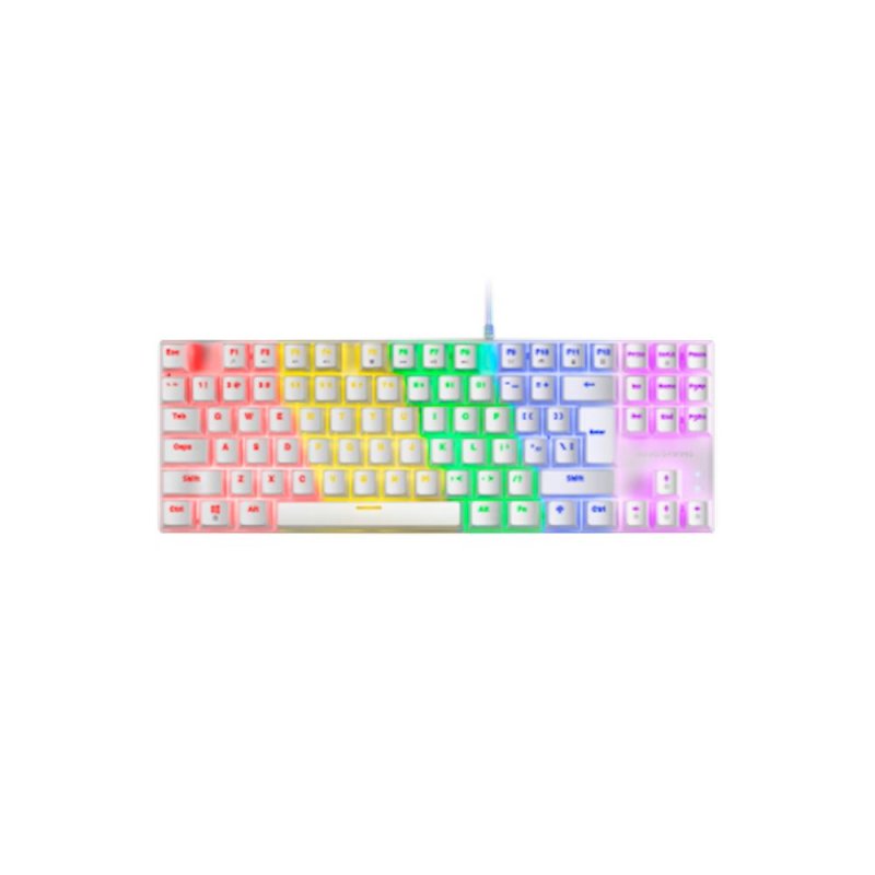MARSGAMING TAST GAMING MK-80WBIT WHITE MECC SWITCH BLUE12*RAINBOW RGB IT