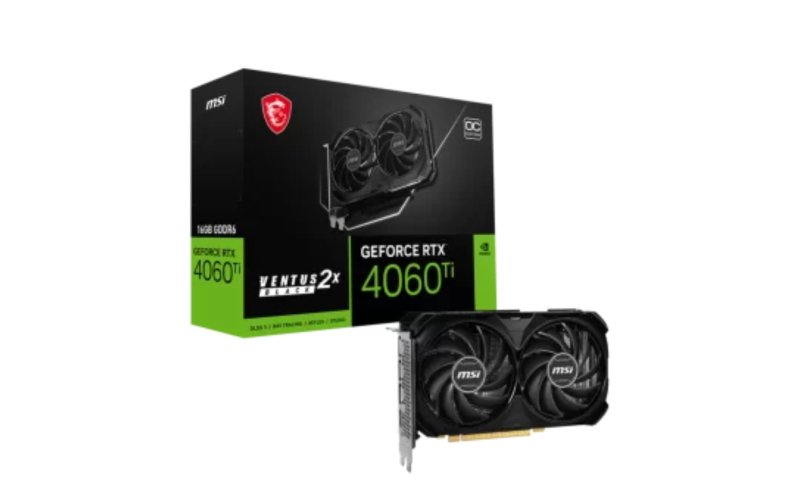 VGA MSI GEFORCE RTX 4060 TI VENTUS 2X BLACK 16G OC